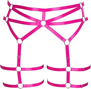 Correas de cuerpo femenino de mayor tamaño punk garter Belt LEG Belt lencería calcetines de muslo accesorios de carnaval gótico 12 colores 1
