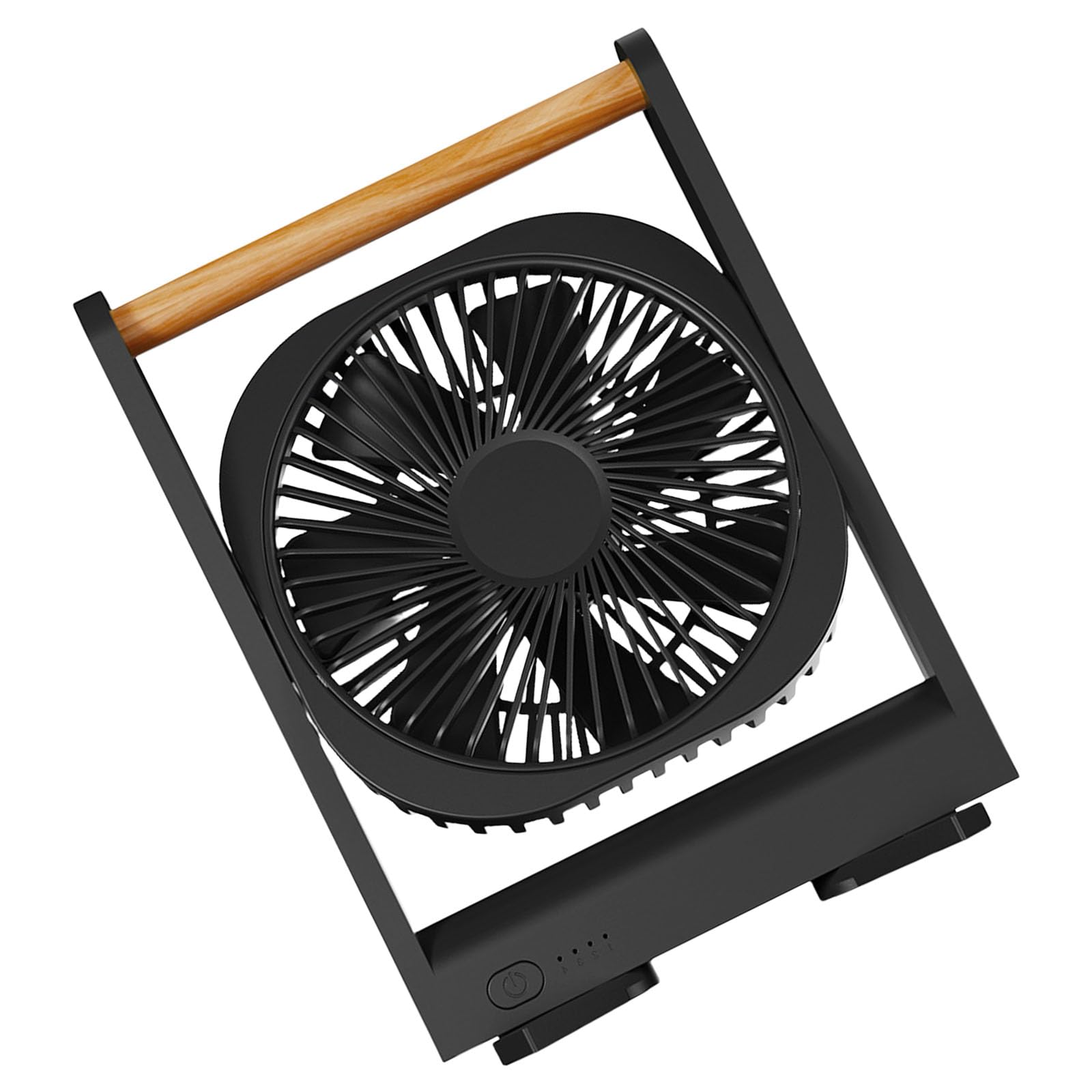 Tsophreniq Practical USB Powered Table Fan with Quiet Operations Rechargeable Air Cooling ABS Texture for or Travel Rechargeable