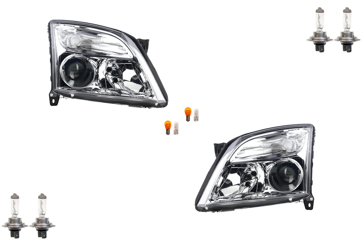 Johns, Scheinwerfer Halogen passend für Opel Vectra 2002-2005 Leucht. Satz Links Rechts