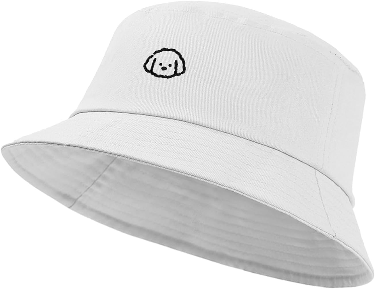 Fashion Embroidered Bucket Hat Cotton Summer Beach Sun Hat for Women Men Teen - Image 5