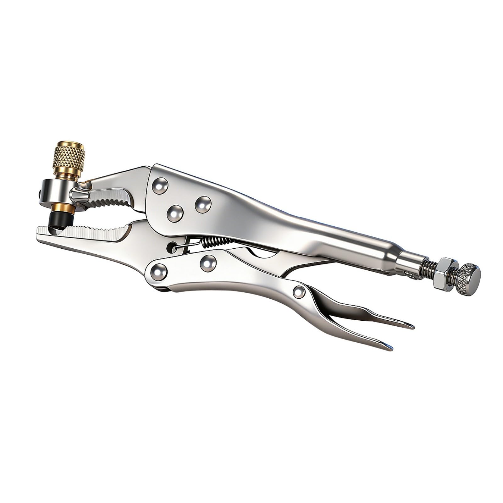 Grip Refrigeration Recovery Pliers Connector Steel Air Conditioning Refrigeration Hose Locking Pliers Replacement Spring Loaded Clamp