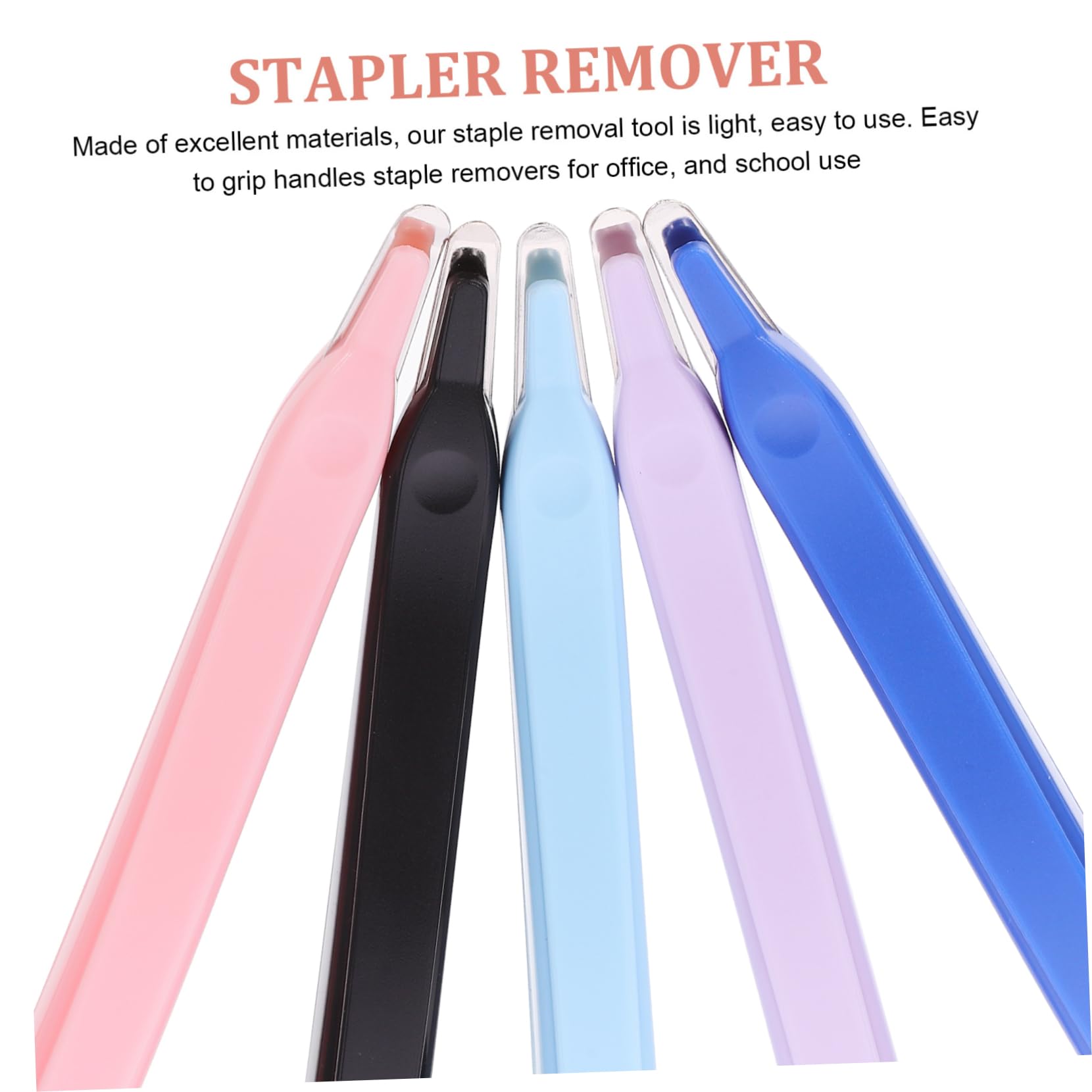 Gadpiparty 15stücke Hefterentferner Mini Stapler Remover Werkzeug Für Büro Und Zuhause Leicht Und Tragbar Blau Schwarz Hellrosa Und Hellblau Beschädigungsfreies Entfernen Von Heftklammern