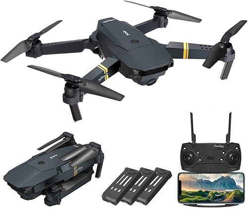 Mini dron plegable con cámara 720P HD FPV para adultos, cuadricóptero RC para principiantes con vuelo de trayectoria, retención de altitud, modo sin