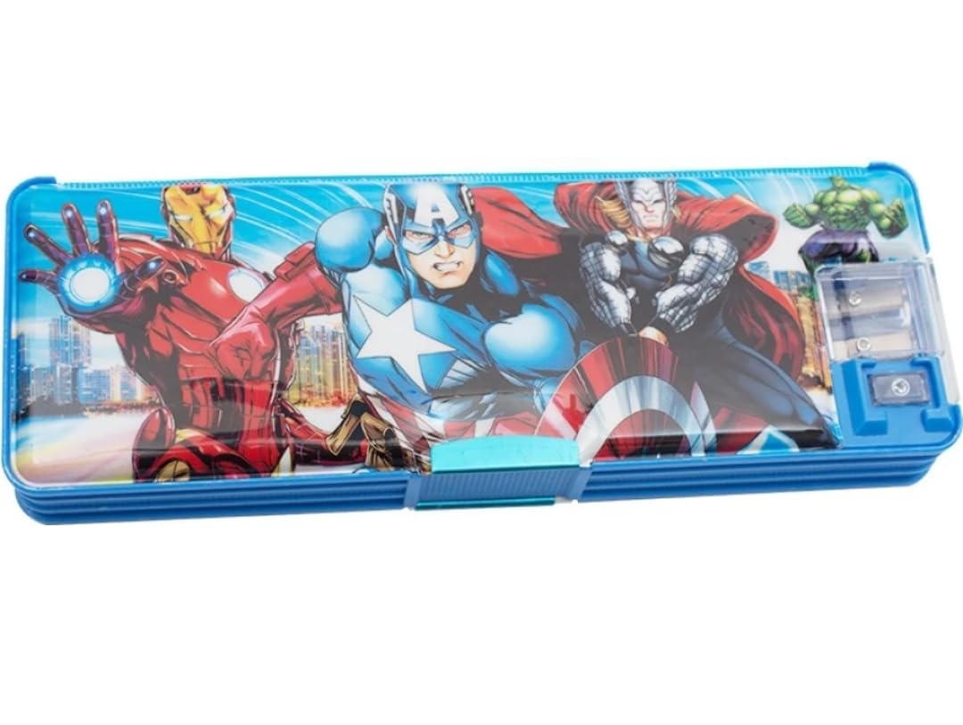 See full amazon price history chart for KNOB Stationery Multipurpose Magnetic Pencil Box with Light and Sharpener for Kids| Avengers Cartoon Printed Pencil Case (Avengers Print Blue Geometry Box) Pack of 1 KNOB Stationery Multipurpose Magnetic Pencil Box with Light and Sharpener for Kids| Avengers Cartoon Printed Pencil Case (Avengers Print Blue Geometry Box) Pack of 1 (B0CD4B25XX) Amazon Price History, Amazon Price Tracker