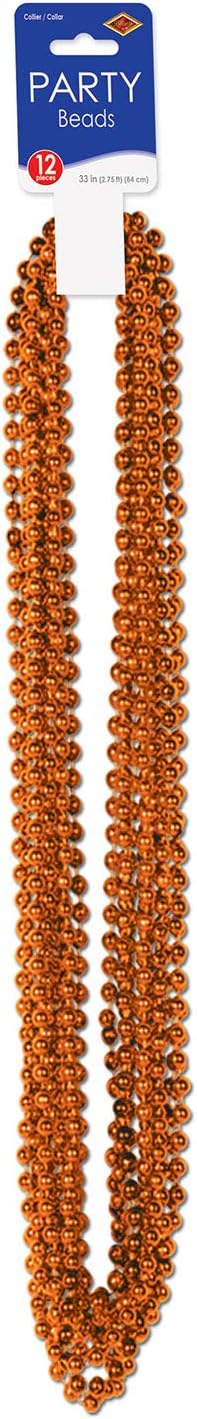 Beistle Small Bead Necklaces, White : Home & Kitchen