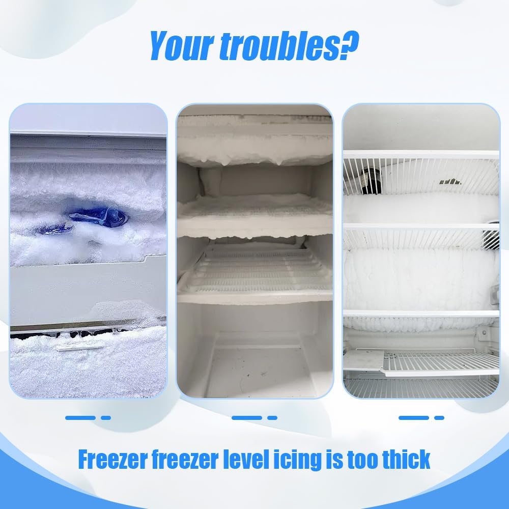 Defrosting Spray for Fridge Freezer, 2pcs 120ml / 4fl oz Refrigerator Defrosting Defrost Spray for Freezer, Fast Clearing Ice Buildup Efficiently