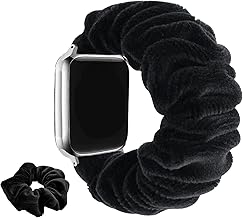 Compatible Apple Watch Band, 1.6 inches (41 mm), 1.6 inches (40 mm), 1.5 inches (38 mm), Velour Band, Scrunchy, Stylish, Sports Belt, Cute, Women's, Flexible, Accessories, Strap, Replacement