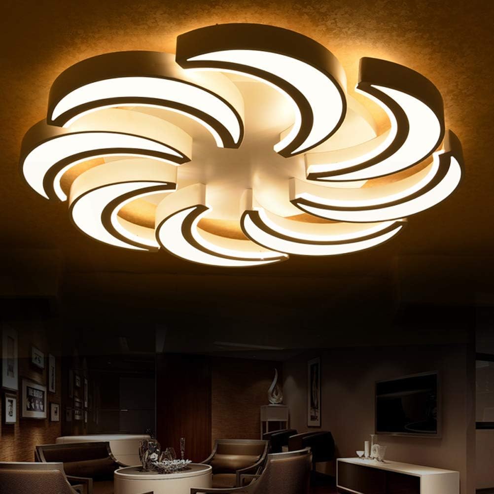 Led Ceiling Lights for Living Room Bedroom Home Decor Acrylic Simple Modern Lighting Fixtures 85-265V,Warmwhite,8Heads,3Heads