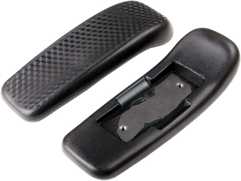 MingYi.Office, Replacement Office Chair Armrest Arm Pads (Set of 2) Univeral 4" Mounting Hole, Polyurethane, Black