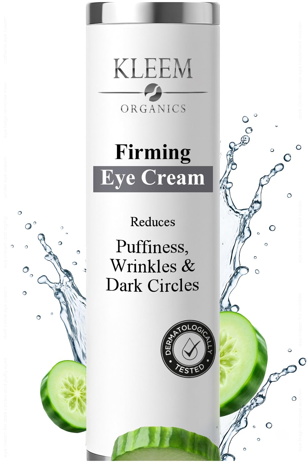 Anti Wrinkle Eye Gel for Dark Circles & Puffy eyes with Peptides and Niacinamide that Reduces Eye Bags, Crow's Feet, Fine Lines & Sagginess - Natural & Organic Under Eye Gel for Wrinkles - 15mlEWG Verified
