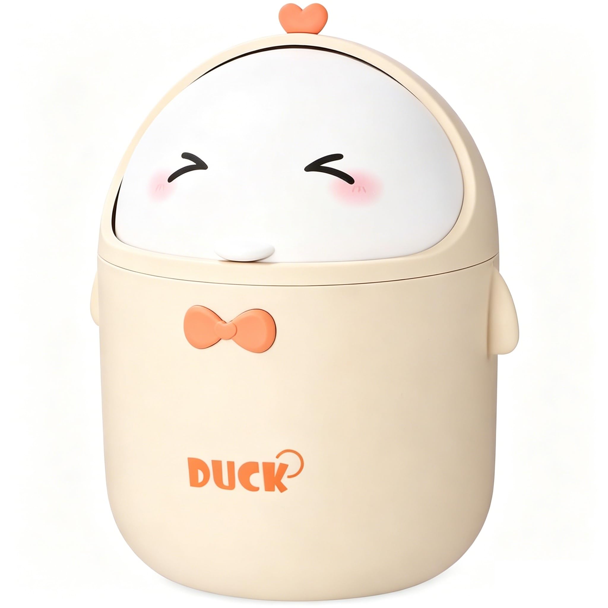 Azyvum Mini TischmüLleimer mit Deckel, Süße Cartoon Tisch Mülleimer, Cute Papierkorb Klein, Kawaii Deko, Aufbewahrungsbox, für BüRos, Kinderzimmer, Schminktisch, Wohnzimmer - A