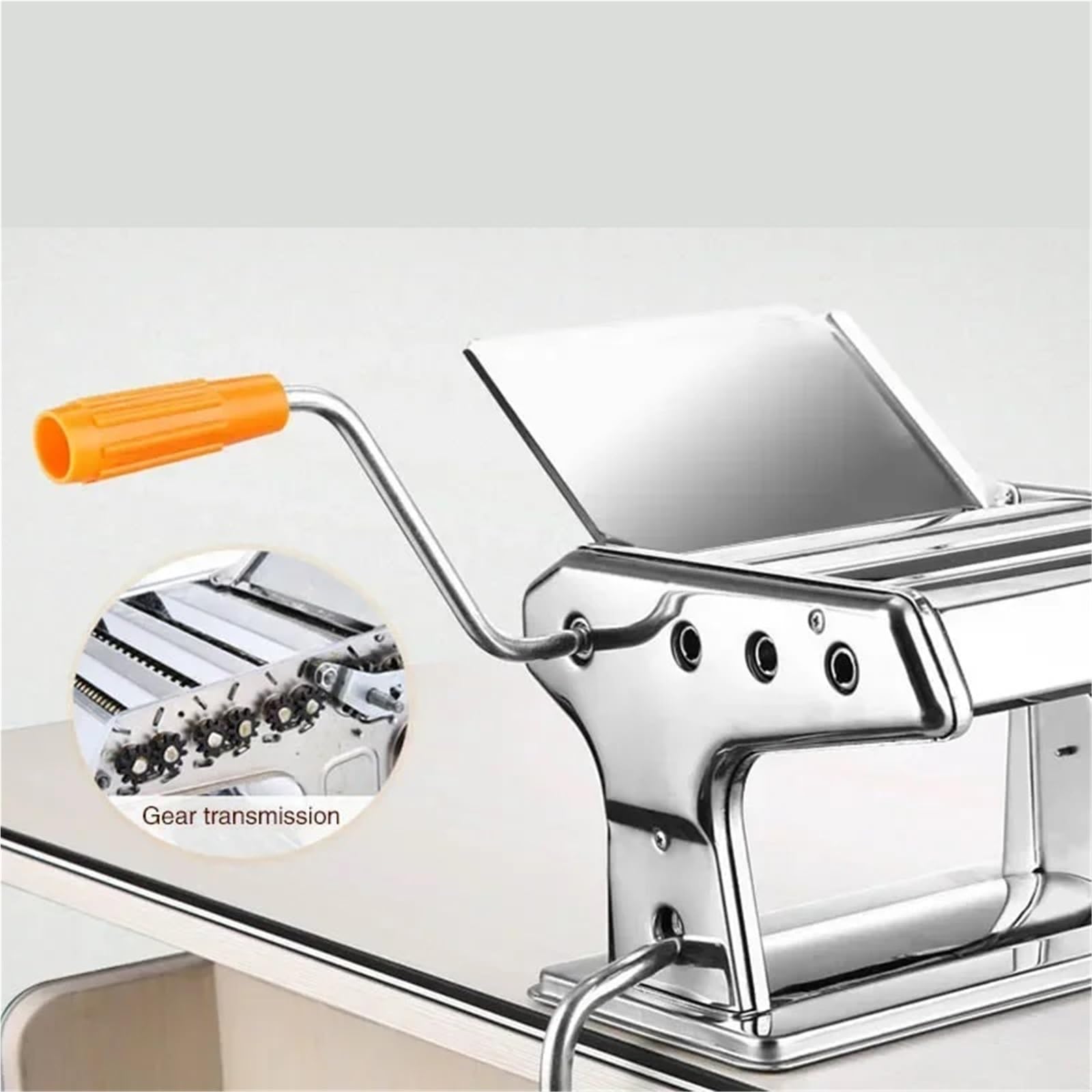 Amasadora manual para pasta Máquina de pasta doméstica pequeña, máquina manual fideos multicinética, herramientas cocina acero inoxidable for el hogar