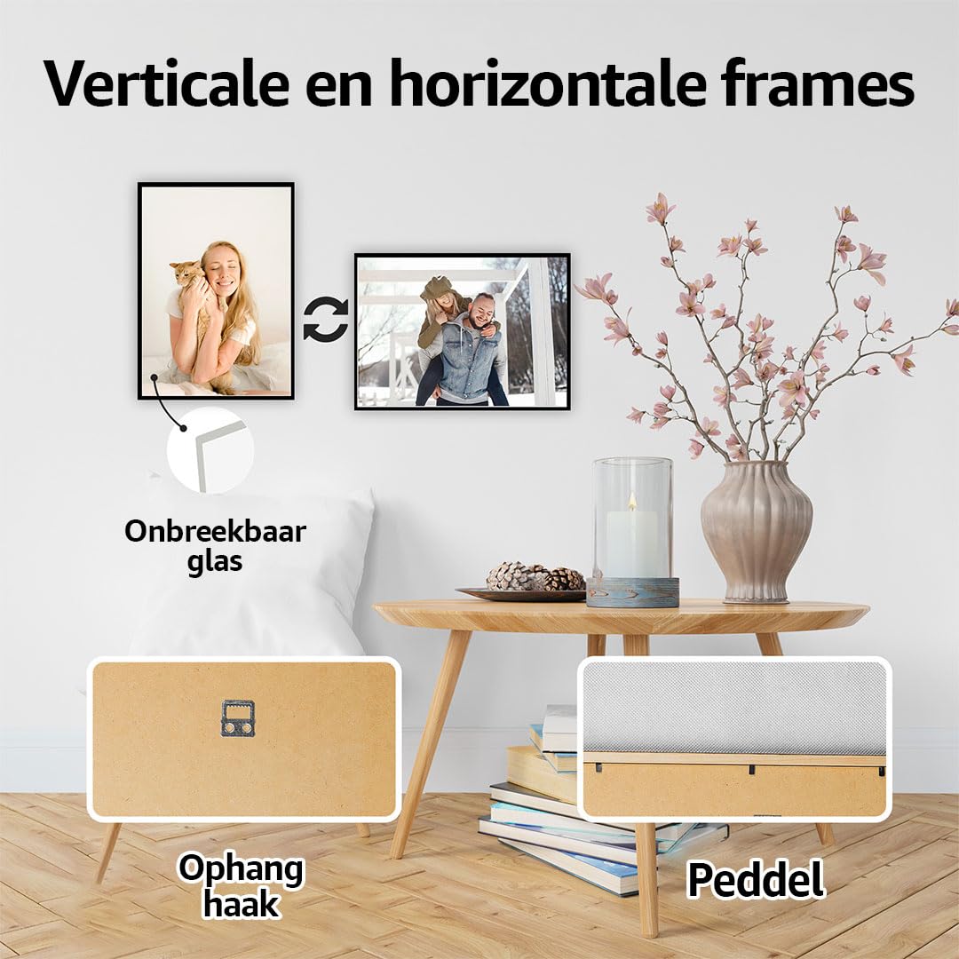 THE WALL Fotolijst aluminium Duo zwart 59,4x84 cm (A1) kopen