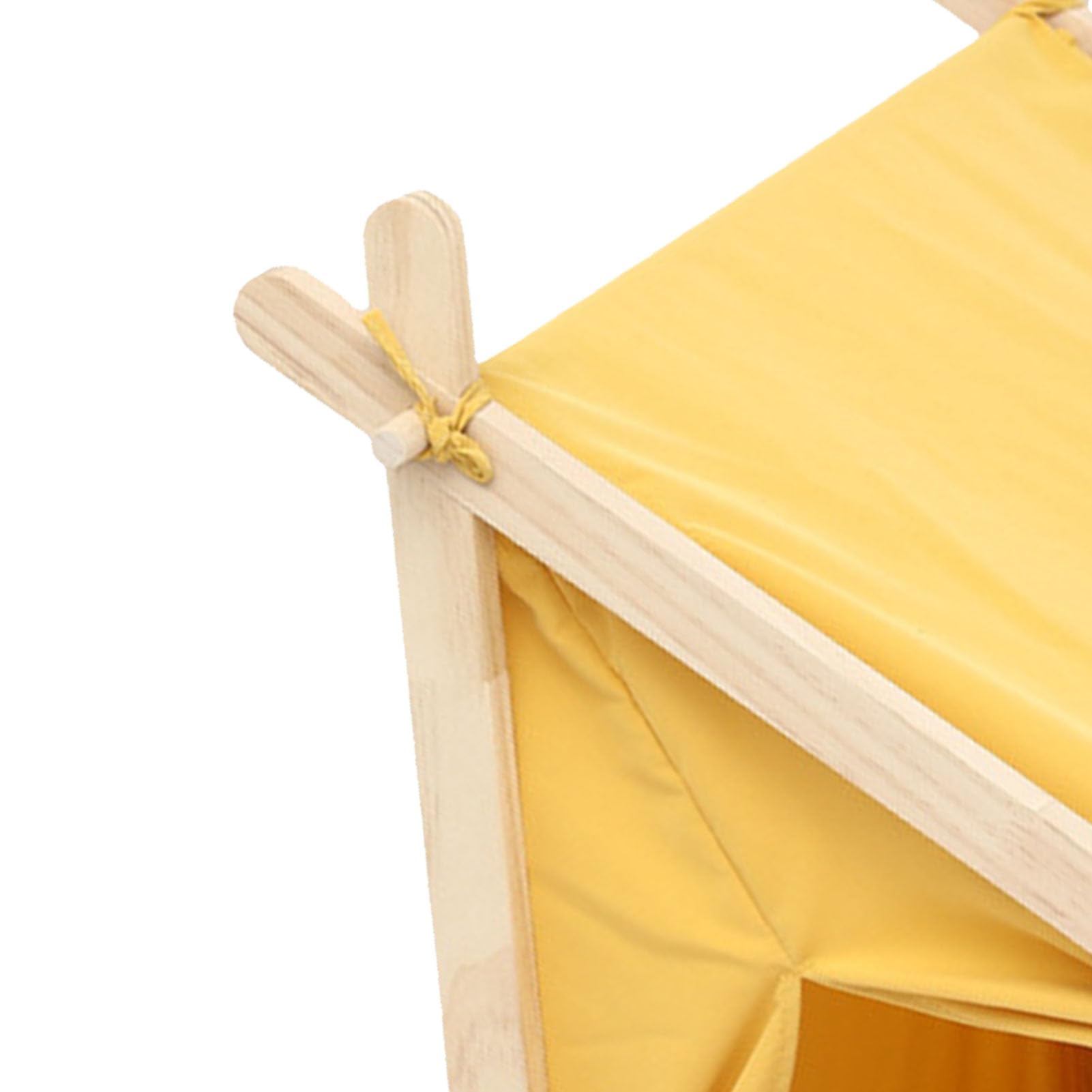 Tenda Teepee Per Animali Domestici Per Cani E Gatti, Cuccia Per Cani da Interno Portatile da 23,8 Pollici, Tenda Teepee Per Gatti Lavabile (5 Colori Opzionali)(暖黄色)