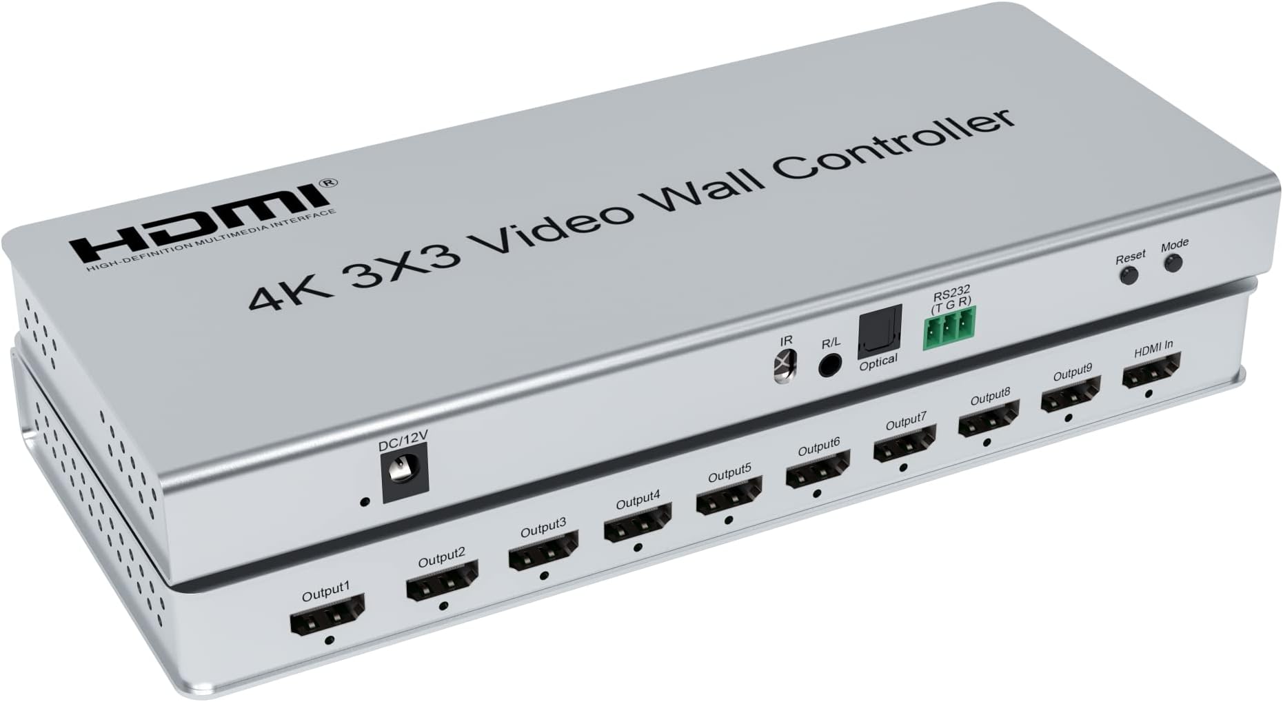 4K 3x3 Video Wall Controller, Video Wall Controller 4k 1x3 1x4 2x3 2x4 ...