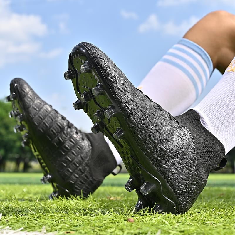 Soccer Cleats Mens Football Shoes Outdoor High Top Non-Slip Youth Trainning AG/FG Soccer Shoes - Image 3