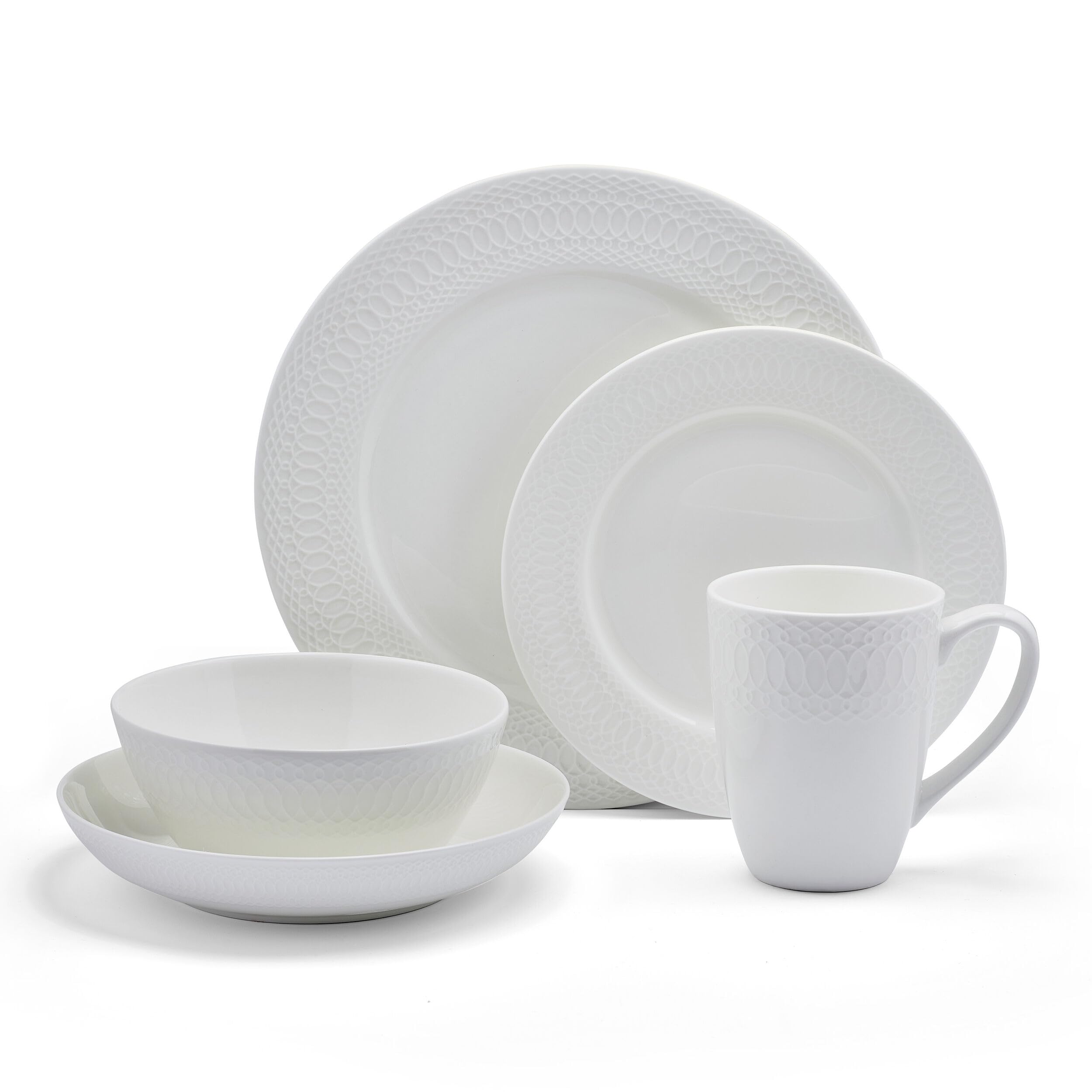 Amazon.com: Mikasa Levi 40 Piece Bone China Dinnerware Set
