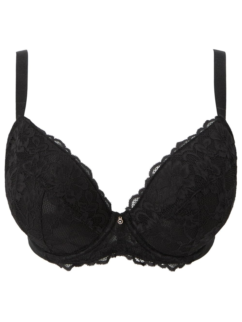Ann Summers Sexy Lace Padded Plunge Black A-G Cup, Black, Size 44Ff, Women