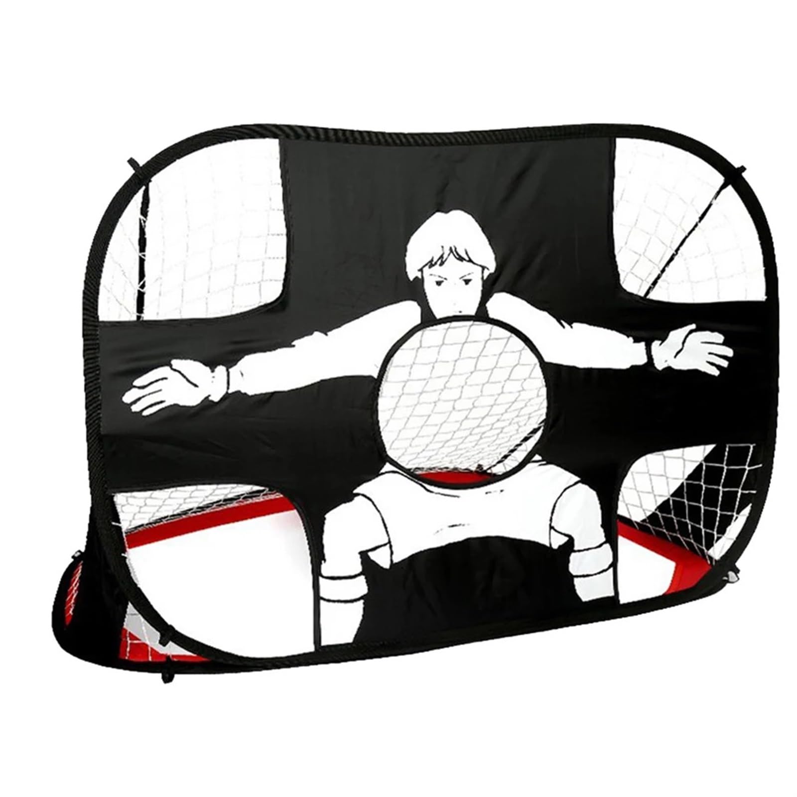Porta da calcio pieghevole Porta da calcio pieghevole 2 in 1 Rete portatile piccola leggera for interni ed esterni