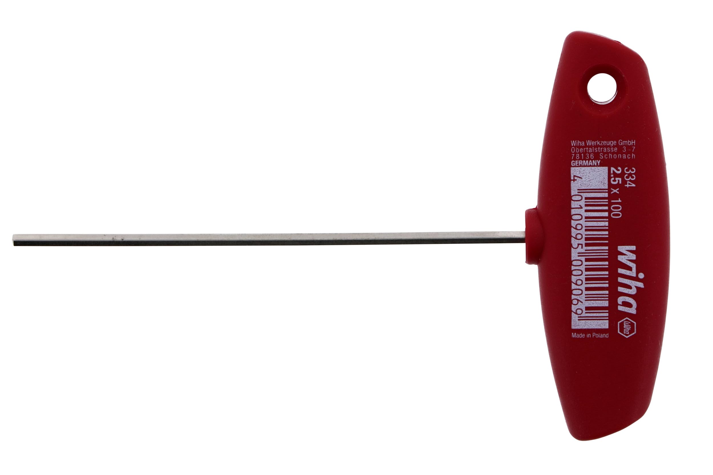 Wiha 33402 T-Handle Hex Key, 2.5 x 100mm