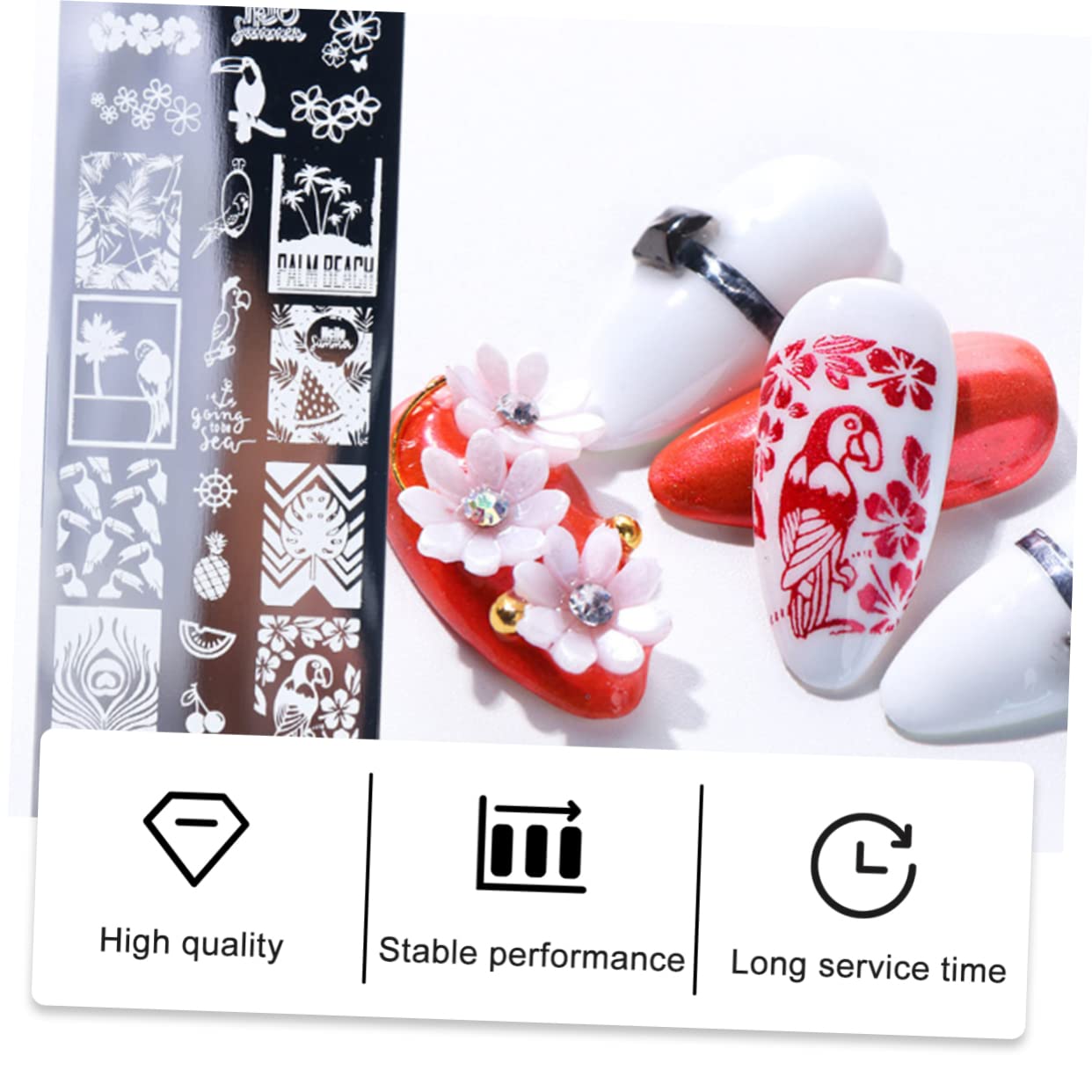 3 Set Piastre Per Nail Art Acciaio Vari Per Stamping Unghie Template Per Decorazioni Esclusive E Manicure Creativa 6 Pezzi * 3