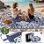 Garvee Outdoor Rugs 8’x10’ Waterproof Reversible Mats, Large Area Plastic Straw Rug, Outside Carpet, Butterfly Floral Rv Mat for Patio Camping Picnic Backyard Deck Balcony Porch Beach Trailer