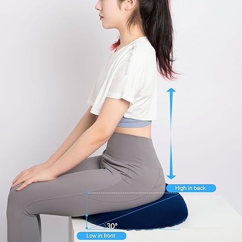 Miniatura 7 de Almohada de dona, cojín de asiento de dona para aliviar el dolor del coxis y hemorroides, embarazo posparto y alivio de sentarse después de una