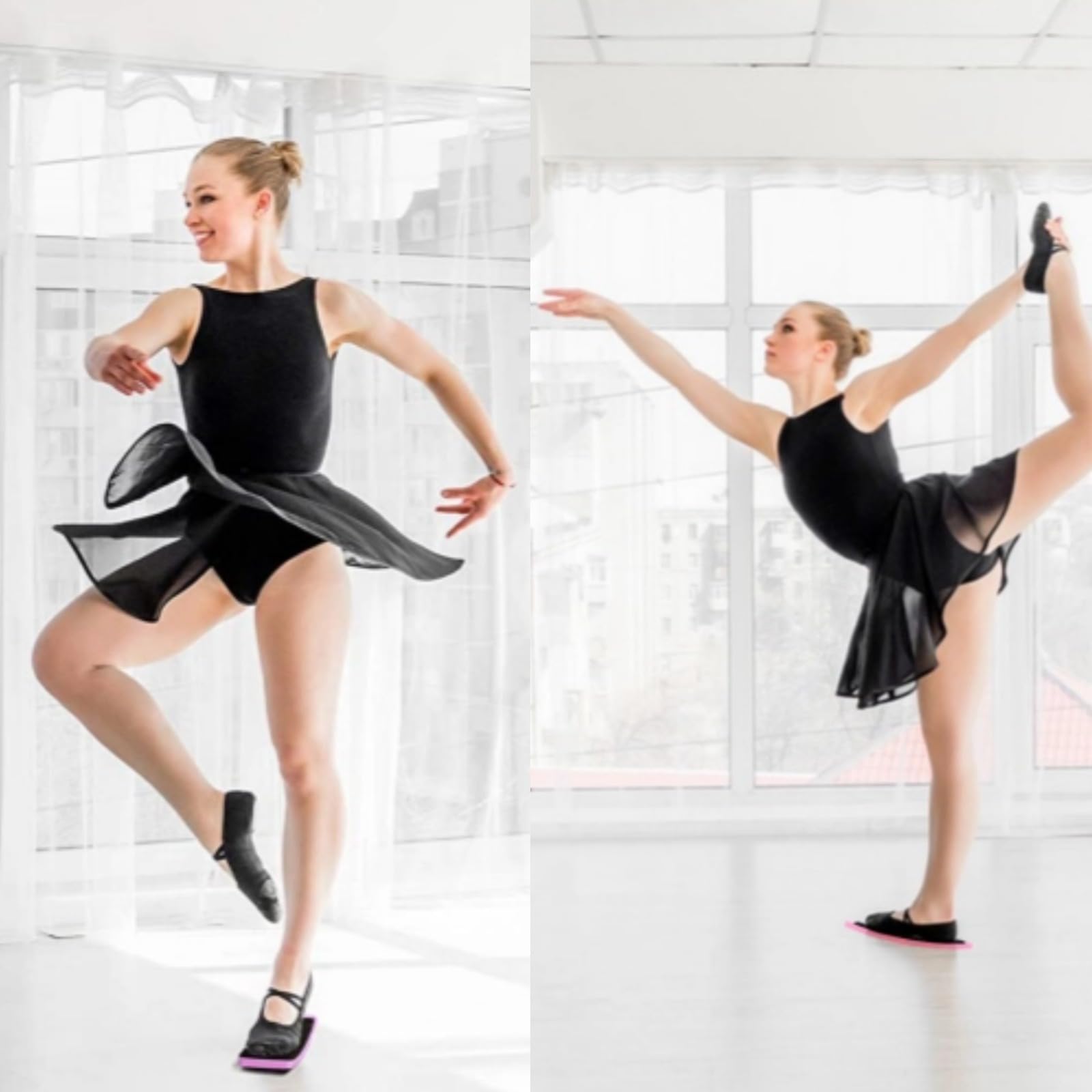 Horoper Planche De Rotation pour Tableau Planche Rotation pour Entraînement Ballet Dance Spinning Plate Portable Dance Spinning Plate Foot Balance Training Exercices de Rotation.