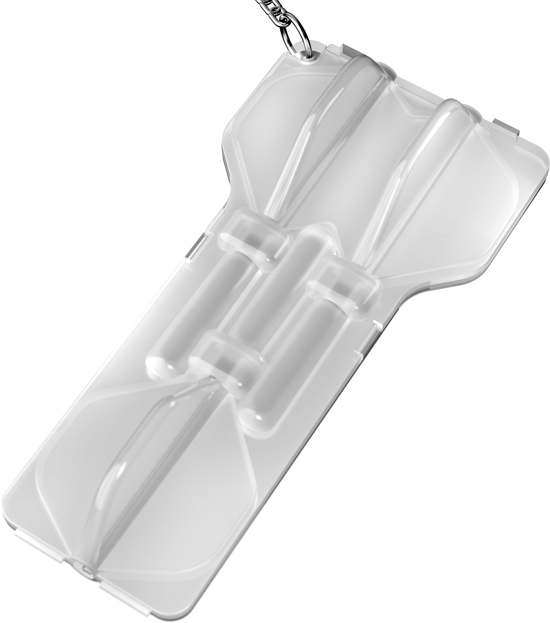 Mission Darts | Force 90 | Moulded Flight/Shaft System | Storage Case | Multiple Colours (Transparent White)