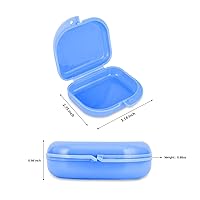 Vista 2 de Estuche de retención de ortodoncia con orificios de ventilación, caja de dentadura para dentaduras postizas, contenedor para boca, funda alineadora