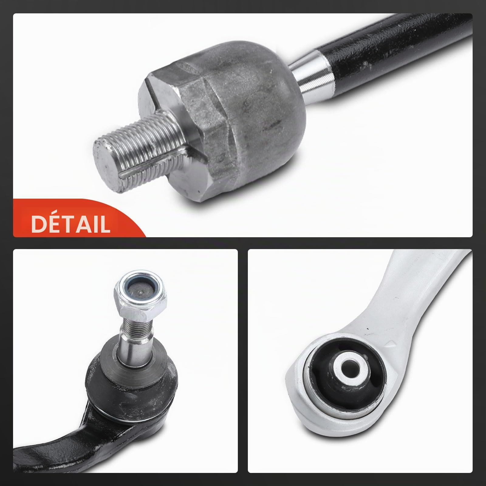 Frankberg 12x Kit de bras de suspension pour essieu avant 31356777319 | Compatible avec: Série 5 F10, Série 6 Cabriolet F12, Série 5 Touring F11, Coupé Série 6 F13