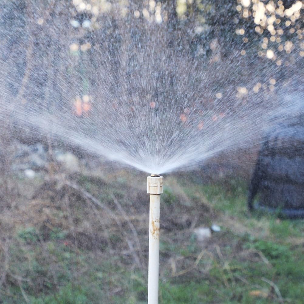 8 Stück Messing-Sprinklerdüsen mit 360 Grad verstellbarem Sprühnebel, geeignet für landwirtschaftliches Gemüse, Rasenbewässerung und industriellen Einsatz (20 Stück)