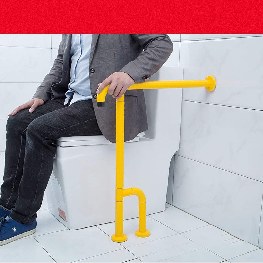 Marco de aseo asideros de aseo Barra de seguridad for ducha, pasamanos en forma de T, pasamanos de pared for baño, pasamanos de nailon antideslizante for personas mayores(White)