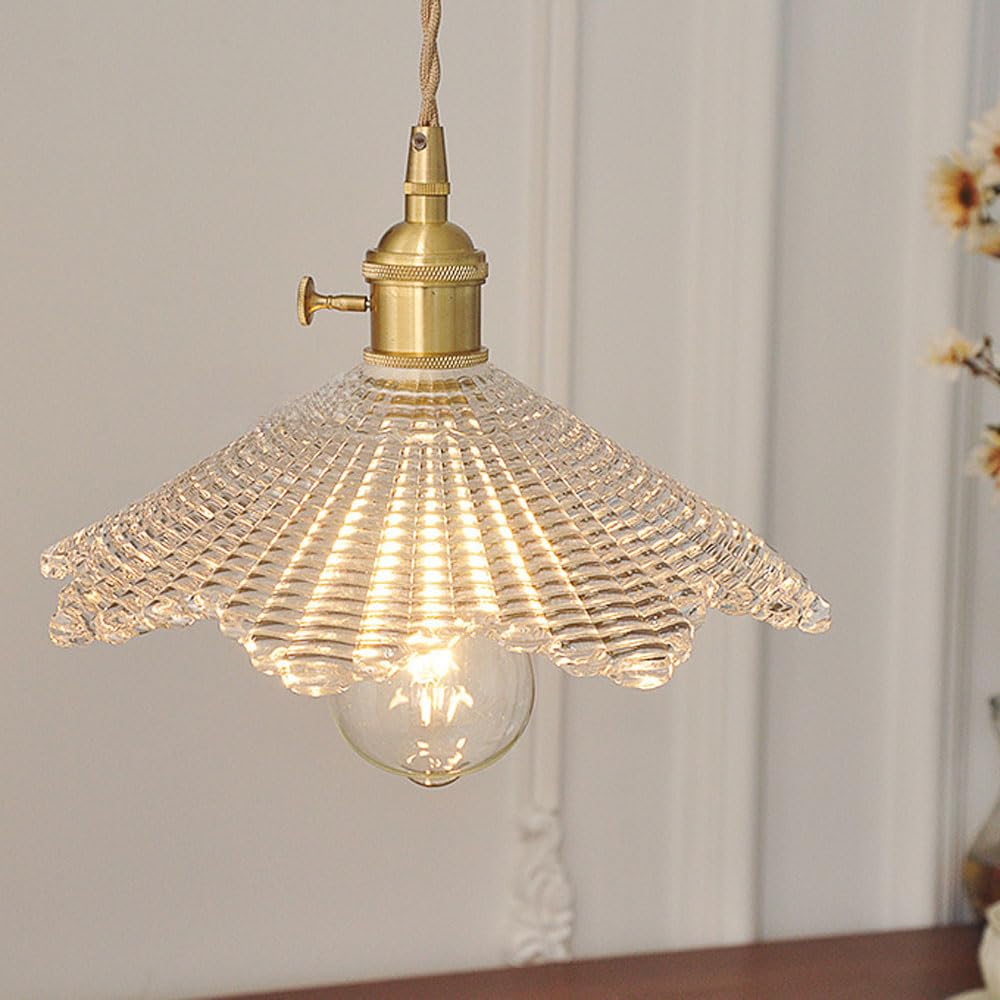 Szklana lampa wisząca w stylu nordyckim minimalistycznym, lampa wisząca do montażu podtynkowego na śrubę, żyrandol sufitowy z pojedynczą głowicą, balkon w sypialni, salon Decorat oprawy oświetleniowe