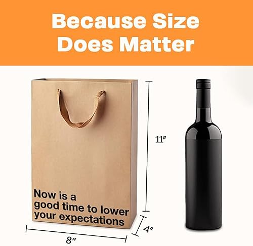 Miniatura 4 de Milktoast Brands Funny Snarky - Juego de bolsas de regalo, 5 piezas, envoltorio de regalo de cumpleaños inapropiado