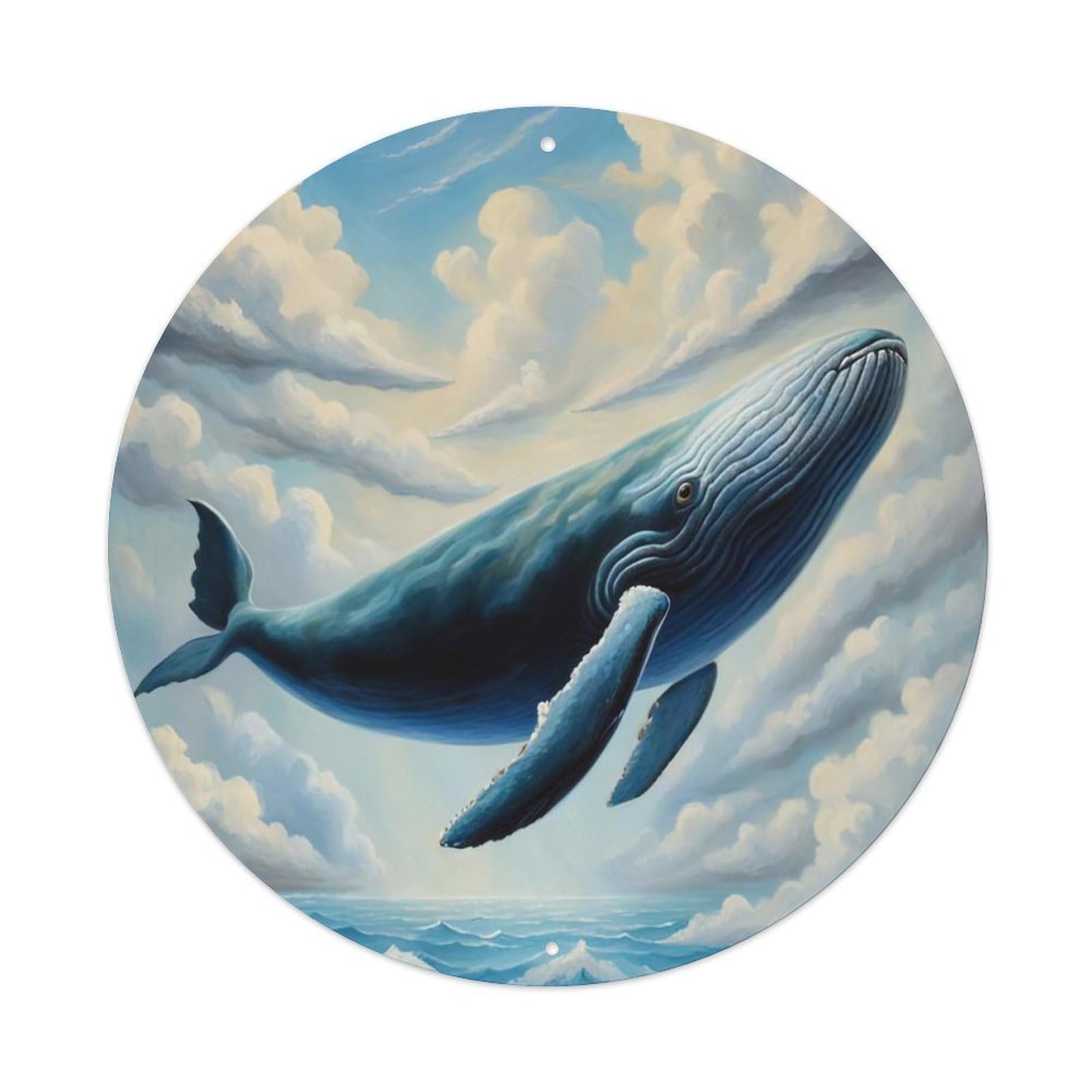 Animal Huge Humpback Whale Metal Tin Sign