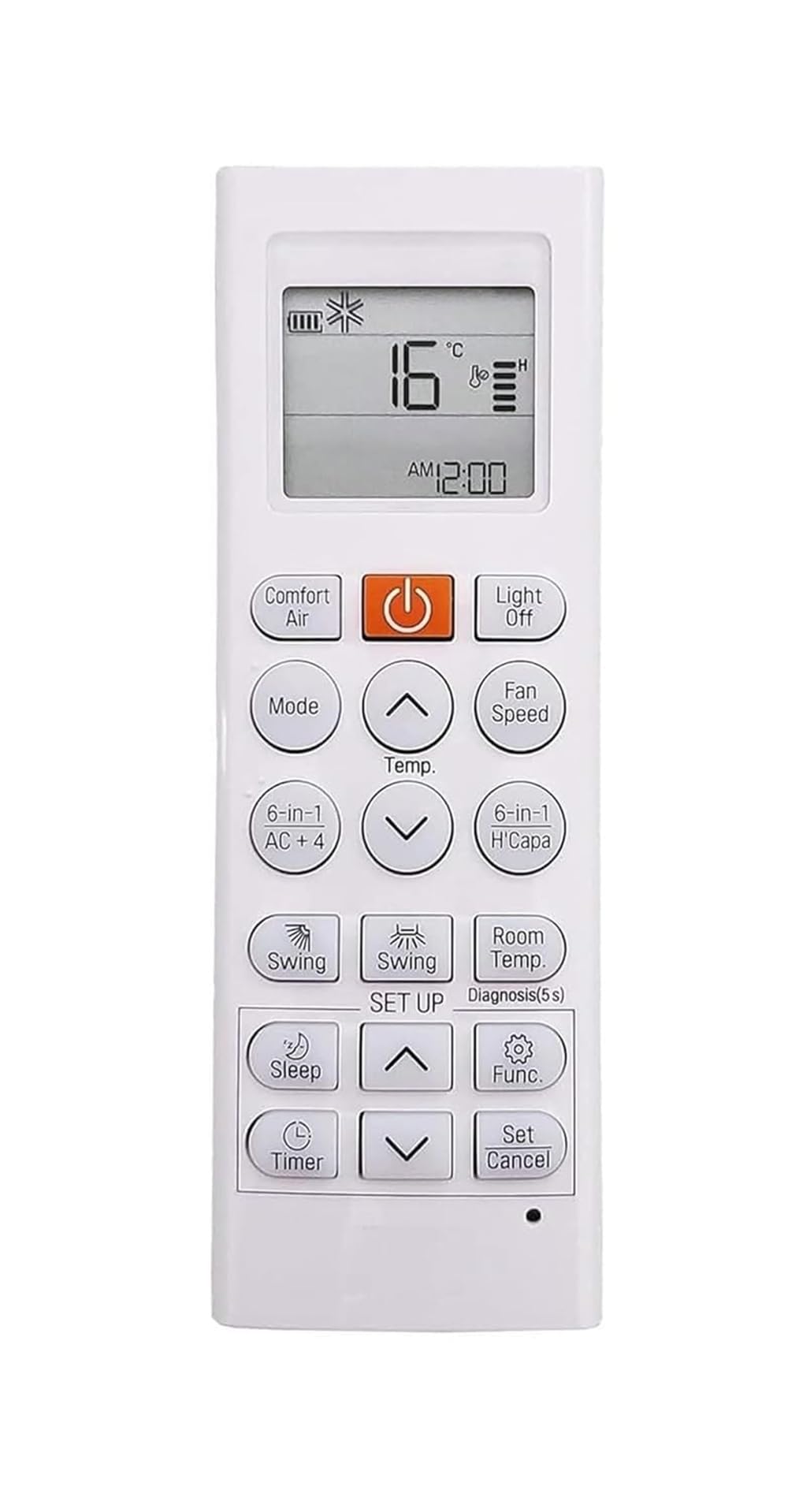 zorvia 5 years warranty ac remote compatible for lg ac remote akb75215406 with 6in1 h capa function for split inverter ac
