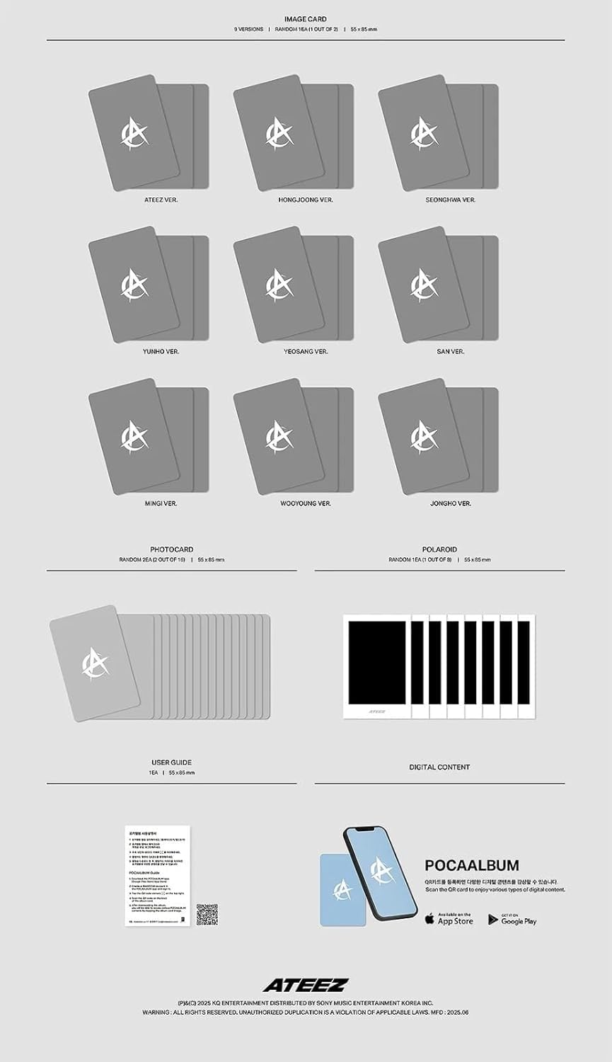 Amazon.com: ATEEZ GOLDEN HOUR : PART.3 12th mini album POCA