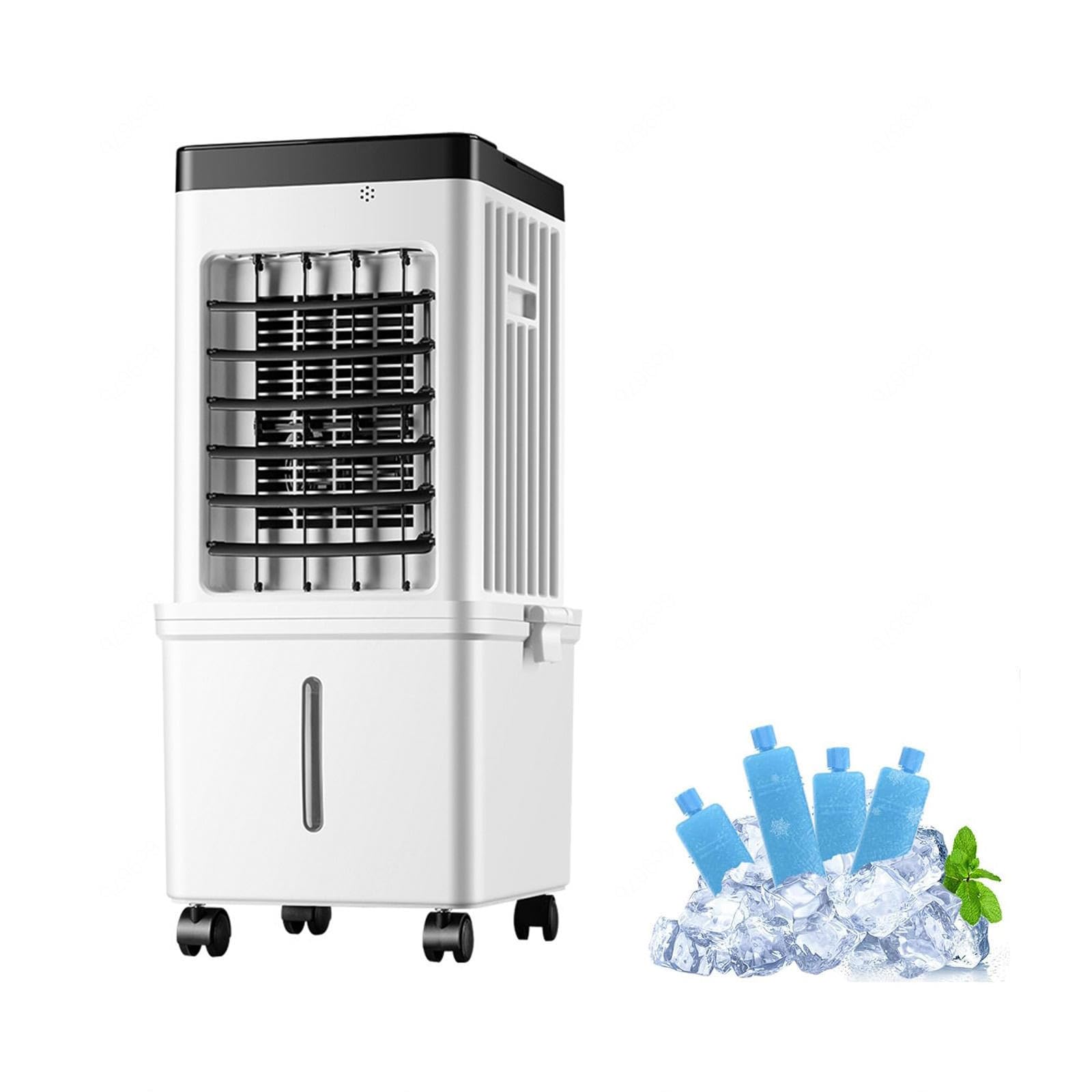 Climatizador Evaporativo Tres ajustes de Velocidad del Viento, depósito de Agua de 15 Litros, función de Temporizador para Hogar Oficina