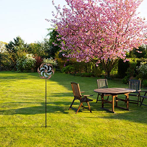 Wind Spinner, Premium Kinetic Wind Sculpture Metal Windmill for Outdoor Yard Patio Lawn & Garden