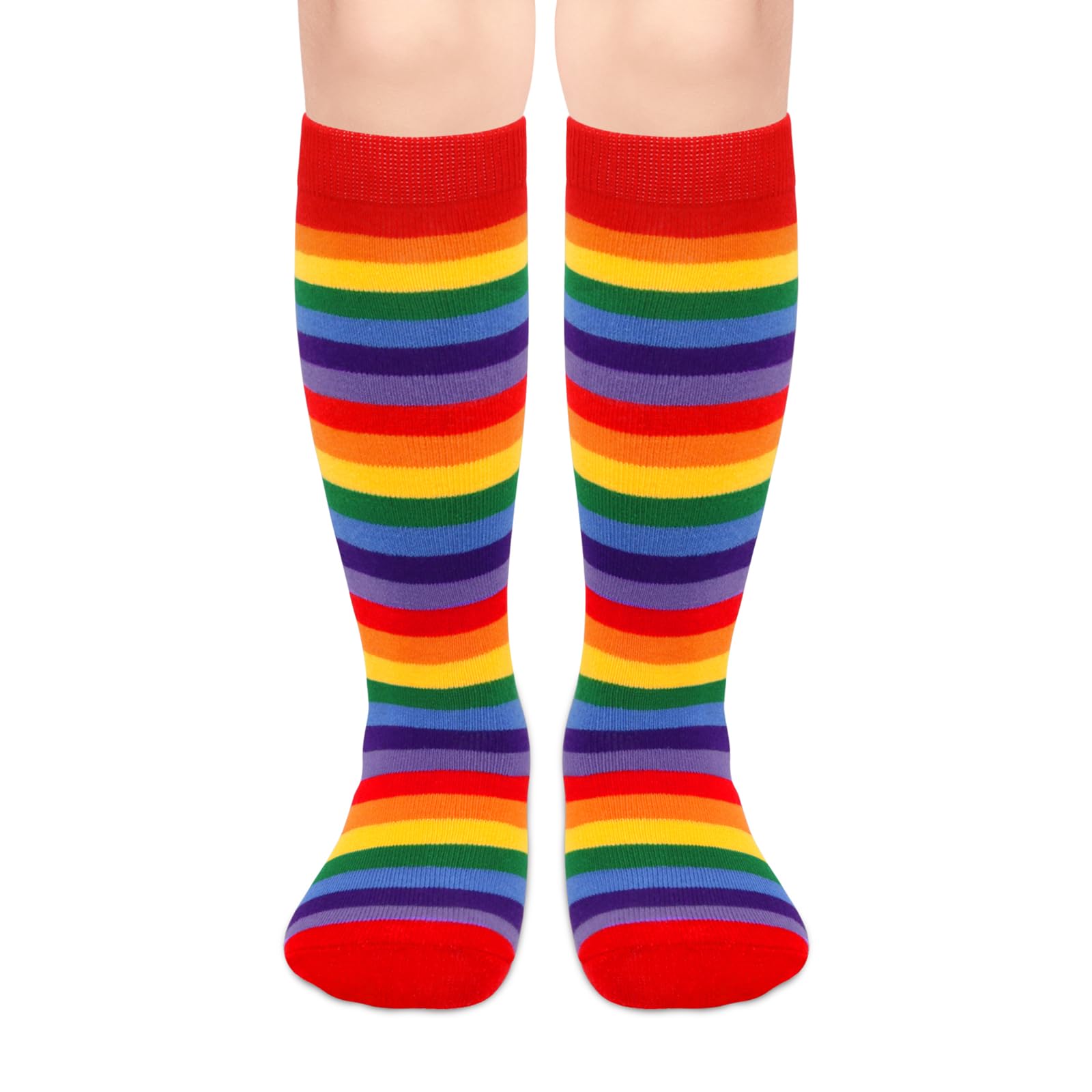 Olreco 1 Pack Toddler Kids Youth Soccer Socks Girls Boys Baseball Socks Youth Knee High Softball Football Accessories Cotton
