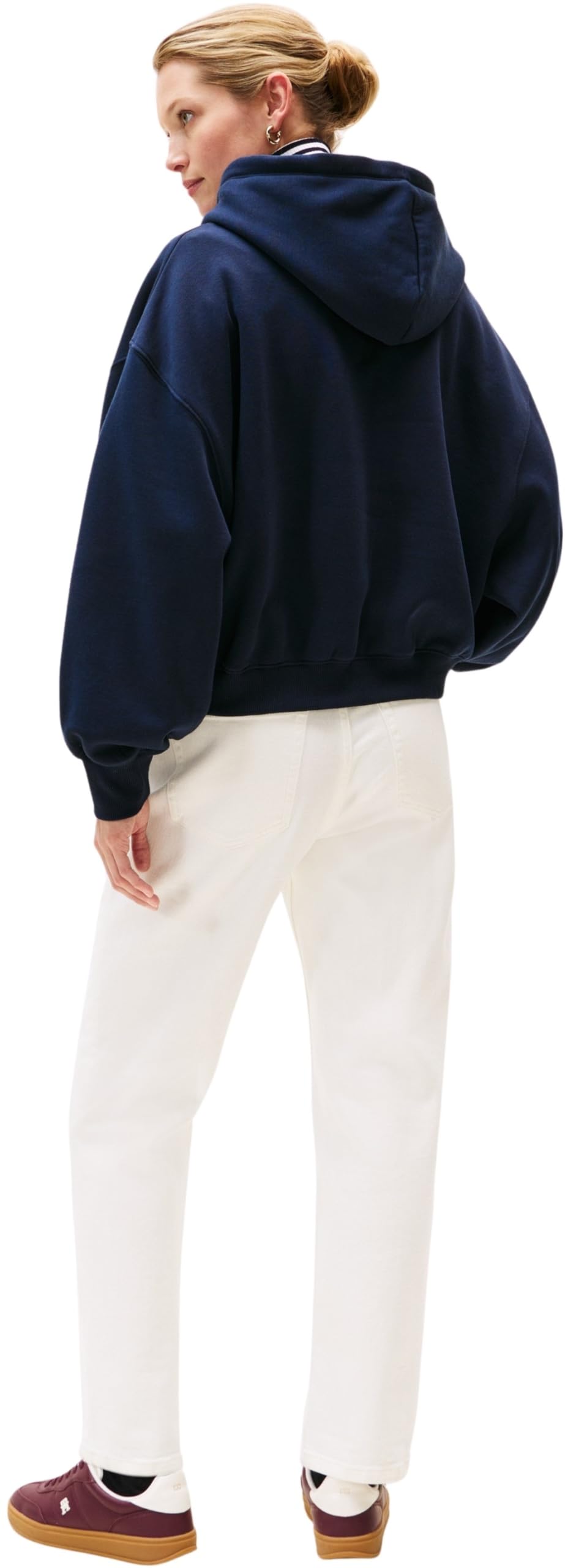 Tommy Hilfiger Damen Hoodie Classic Script Fleece mit Kapuze
