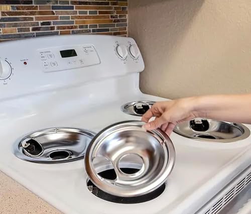 Miniatura 5 de WB31M15 y WB31M16 - Sartenes de goteo Reemplazo compatible para GE/Hotpoint. Cubiertas para quemadores de estufas eléctricas generales y sartenes de