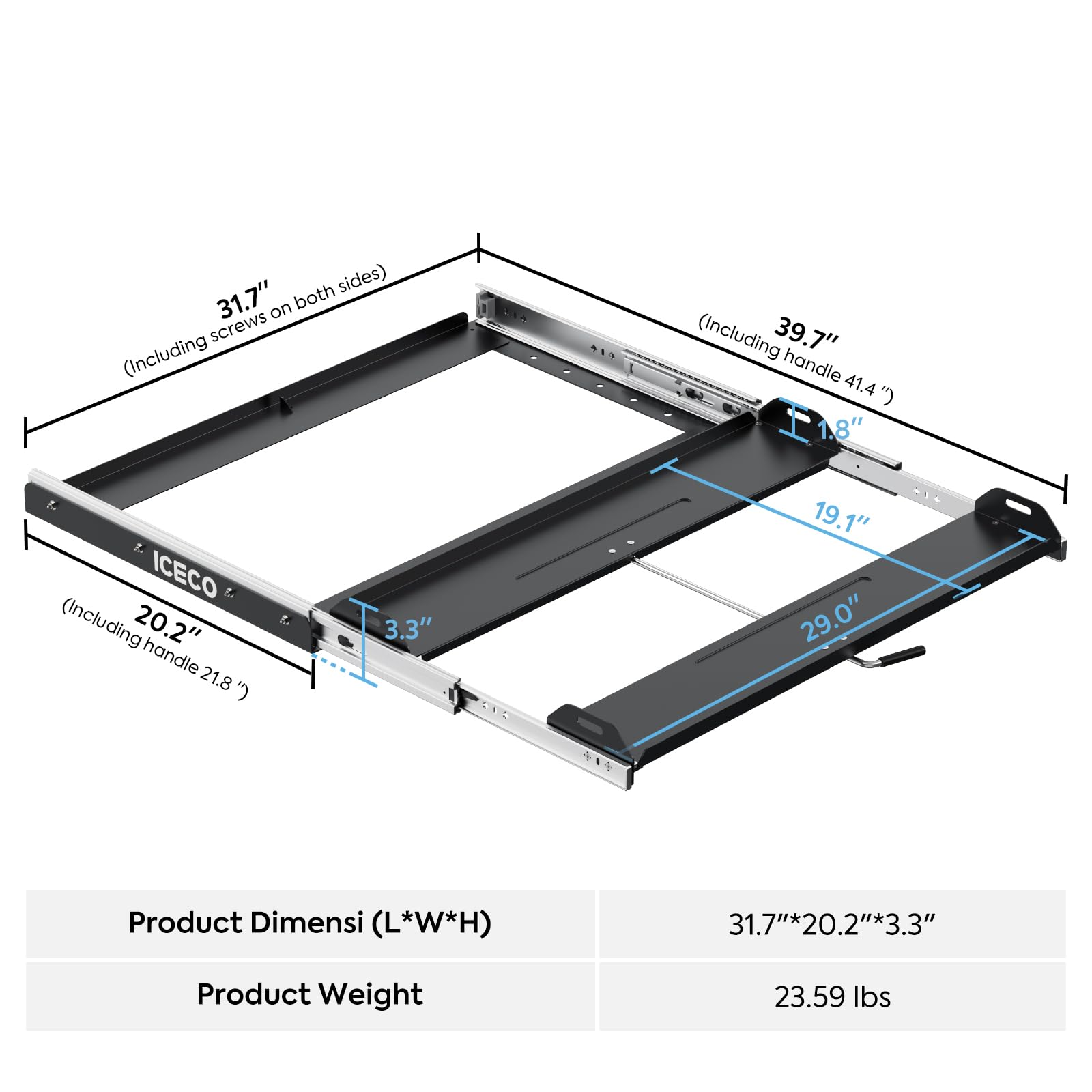 Amazon.com: ICECO Side Pull Slide for APL55/VL60Pro Portable