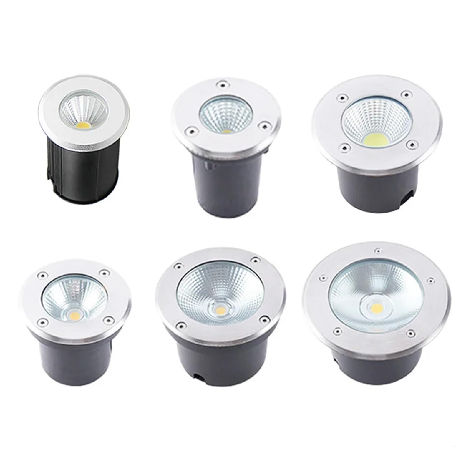 eufeifeiegds IP67 wasserdichte LED-Untergrundleuchte 3W 5W 10W 15W 18W for den Außenbereich, Garten, Wege, Fußböden, vergraben, Hof, Landschaftsbeleuchtung, AC110V220V(AC85-265V 10W 80MM,Blu)