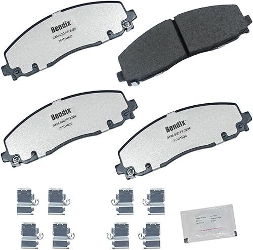 Miniatura 58 de Bendix Fleet Metlok MKD1770FM Pastillas de freno delanteras semimetálicas para Ford Expedition 2017-2010, F-150 2017-2010, Lobo 2020-2009, Lincoln