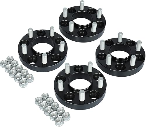 MAYASAF Espaciadores espaciadores centrales de 1 pulgada de 0.197 x 4.500in (orificio de 2.776in, pernos de 14 x 1.5 pulgadas), adaptador de