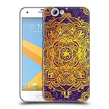 Head Hülle Designs Gold Mandala Doodle Harte Rueckseiten Handyhülle Hülle Huelle kompatibel mit HTC One A9s