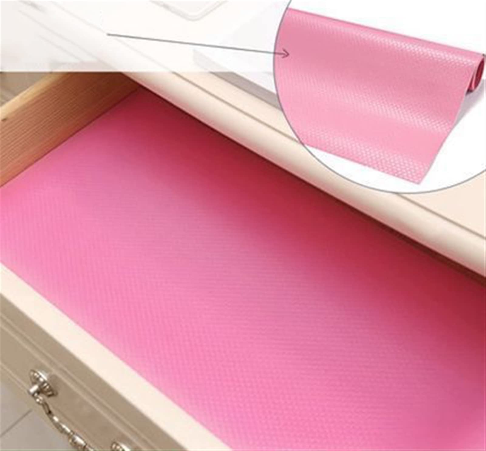 Revêtement antidérapant pour tiroir de cuisine 30 x 150 cm, lavable, imperméable, résistant à l'huile, tapis en plastique EVA pour placard, tiroir, couleur bleue