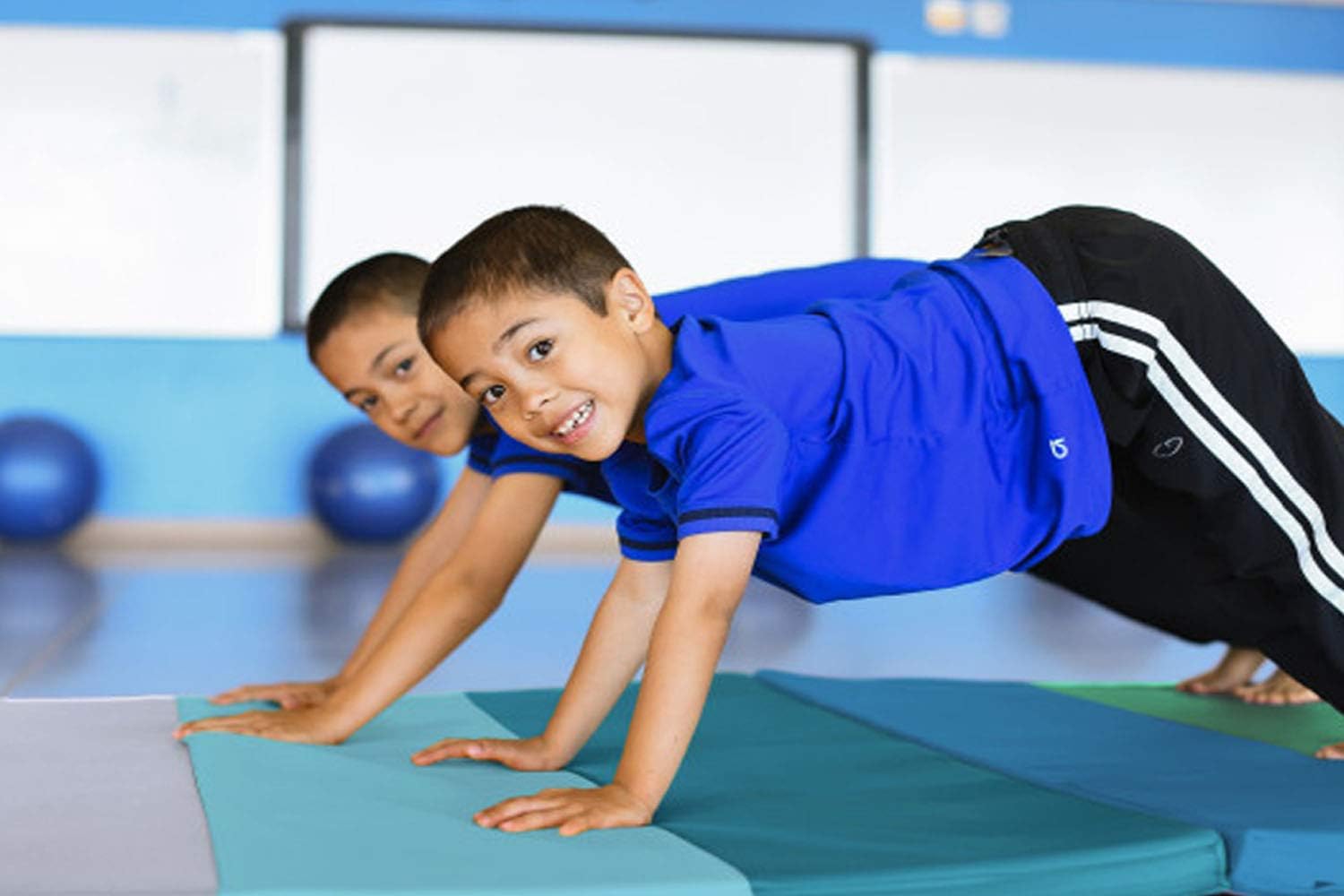 Factory Direct Partners SoftScape 4ft x 6ft Runway Tumbling Mat - Soft, Sturdy Foam, 3-Fold Exercise Mat